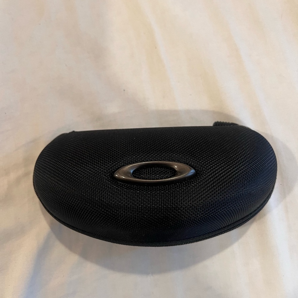 Oakley Black Textured Hard Shell Sunglasses Case with Silver Logo